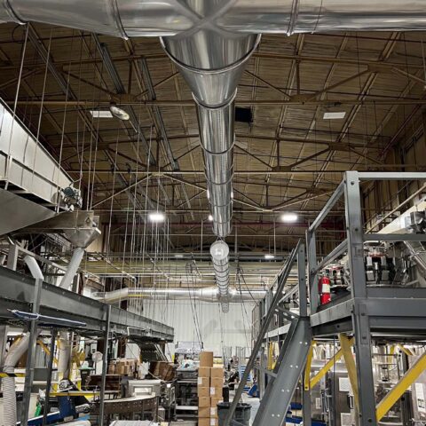 ductwork in Westminster Cracker factory