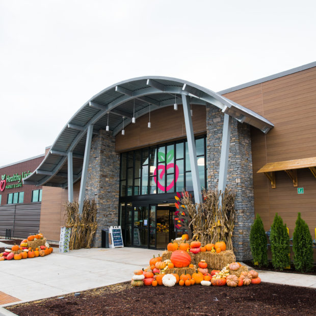 storefront of Healthy Living in Williston, VT